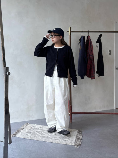 CPCM x U.S. POLO ASSN. Cable cardigan