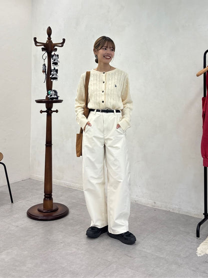 CPCM x U.S. POLO ASSN. Cable cardigan