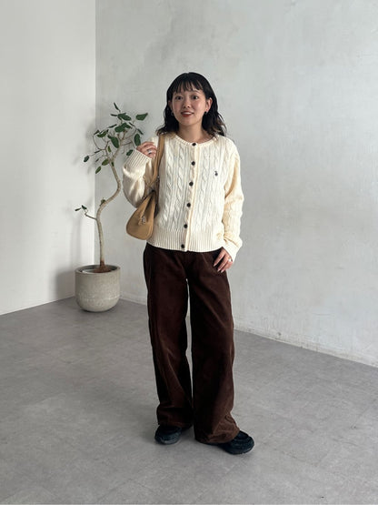 CPCM x U.S. POLO ASSN. Cable cardigan