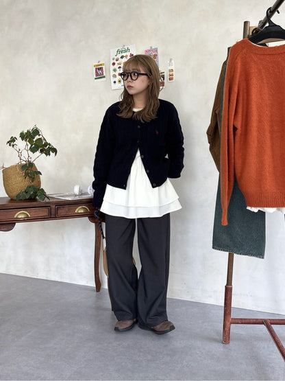 CPCM x U.S. POLO ASSN. Cable cardigan