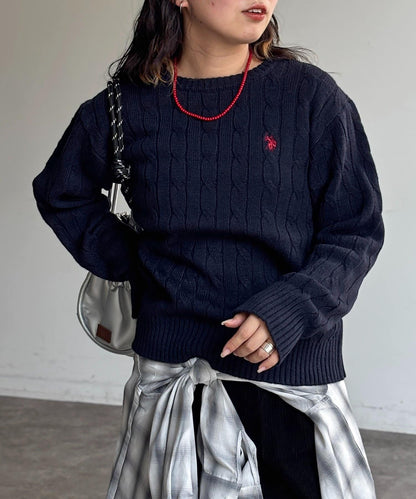 CPCM x U.S. POLO ASSN. Cable knit