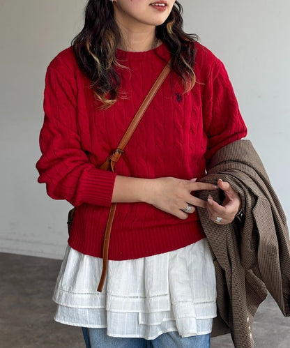 CPCM x U.S. POLO ASSN. Cable knit