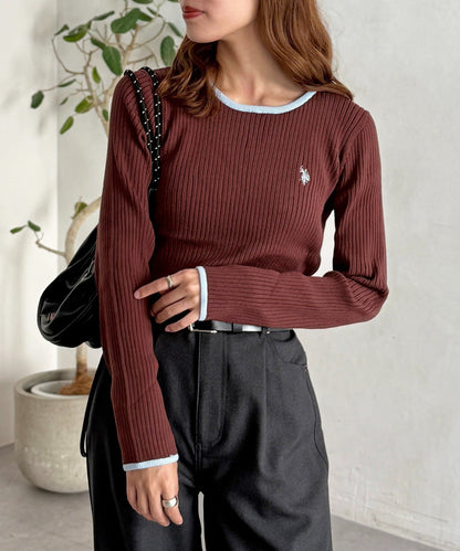 CPCM x U.S. POLO ASSN. Crew neck rib knit