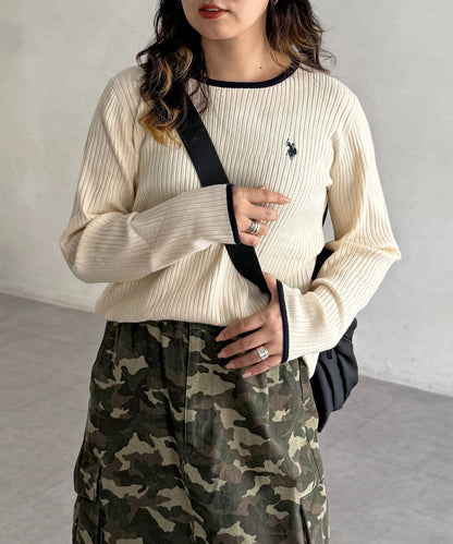 CPCM x U.S. POLO ASSN. Crew neck rib knit