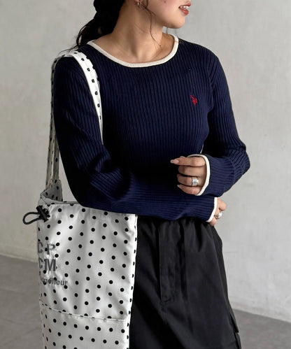 CPCM x U.S. POLO ASSN. Crew neck rib knit