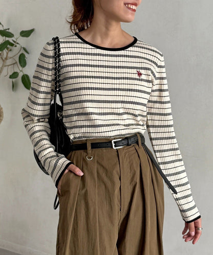 CPCM x U.S. POLO ASSN. Crew neck rib knit