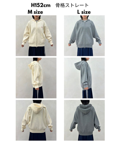 CPCM x U.S. POLO ASSN. Sweat-like knit zip hoodie