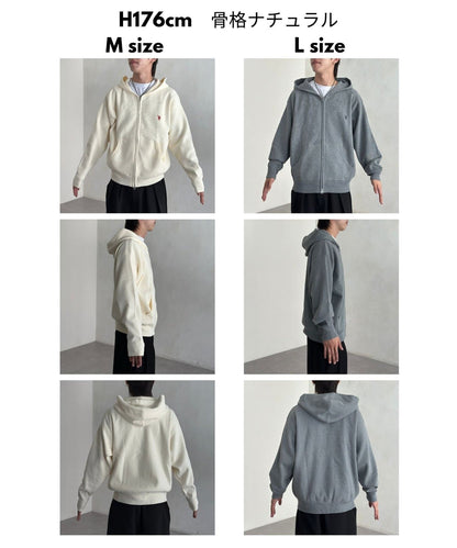 CPCM x U.S. POLO ASSN. Sweat-like knit zip hoodie