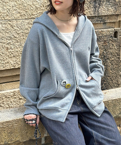 CPCM x U.S. POLO ASSN. Sweat-like knit zip hoodie