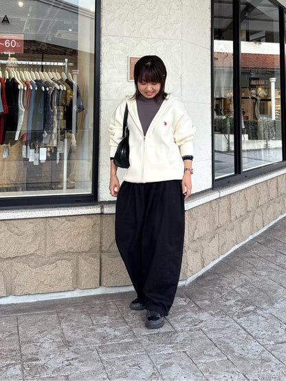 CPCM x U.S. POLO ASSN. Sweat-like knit zip hoodie