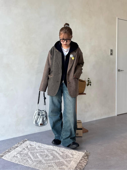 CPCM x U.S. POLO ASSN. Sweat-like knit zip hoodie