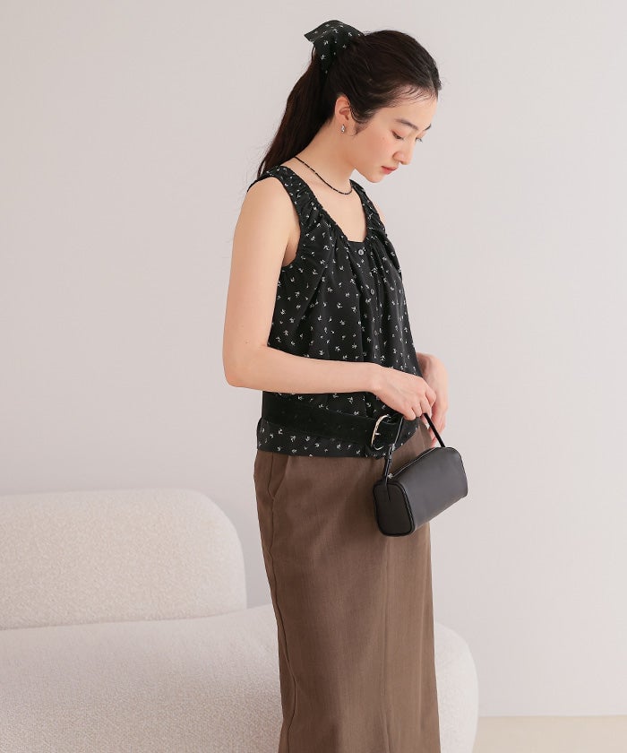 titivate Gathered design sleeveless blouse + 髮圈 - Image 15