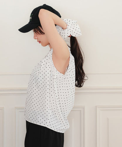 titivate Gathered design sleeveless blouse + 髮圈 - Image 17