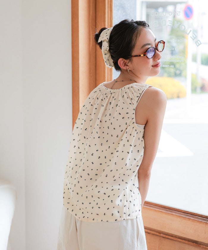 titivate Gathered design sleeveless blouse + 髮圈 - Image 22
