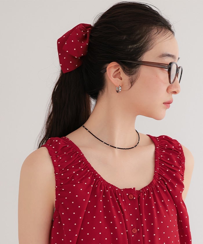 titivate Gathered design sleeveless blouse + 髮圈 - Image 25