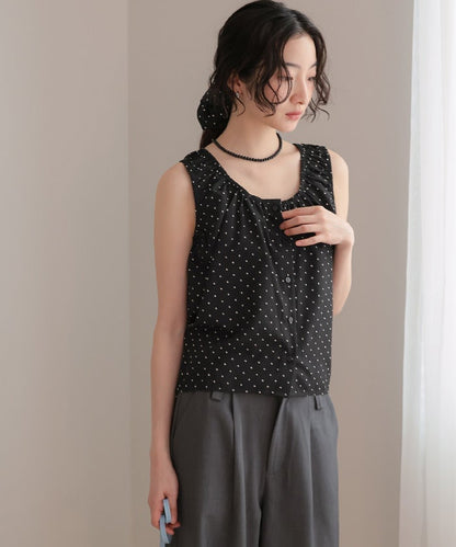 titivate Gathered design sleeveless blouse + 髮圈 - Image 27