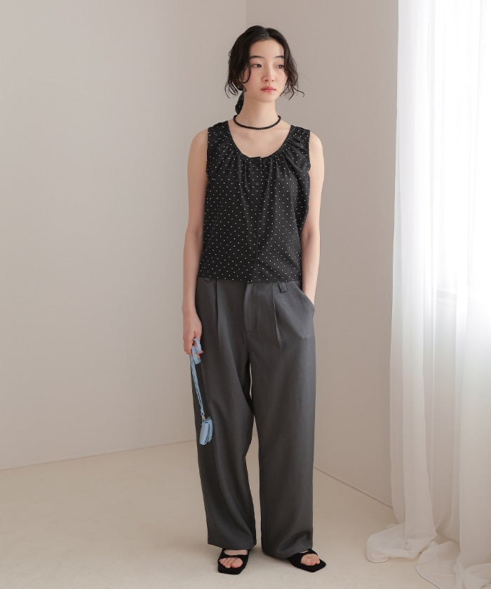 titivate Gathered design sleeveless blouse + 髮圈 - Image 28