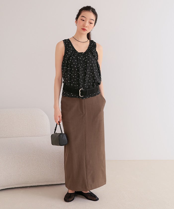 titivate Gathered design sleeveless blouse + 髮圈 - Image 30