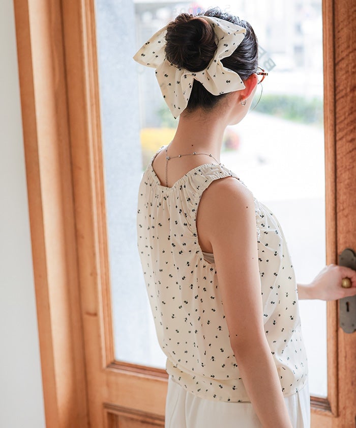 titivate Gathered design sleeveless blouse + 髮圈 - Image 10
