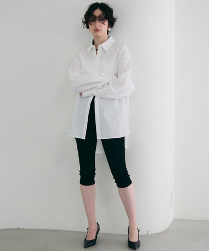 2wayベーシックルーズシャツ