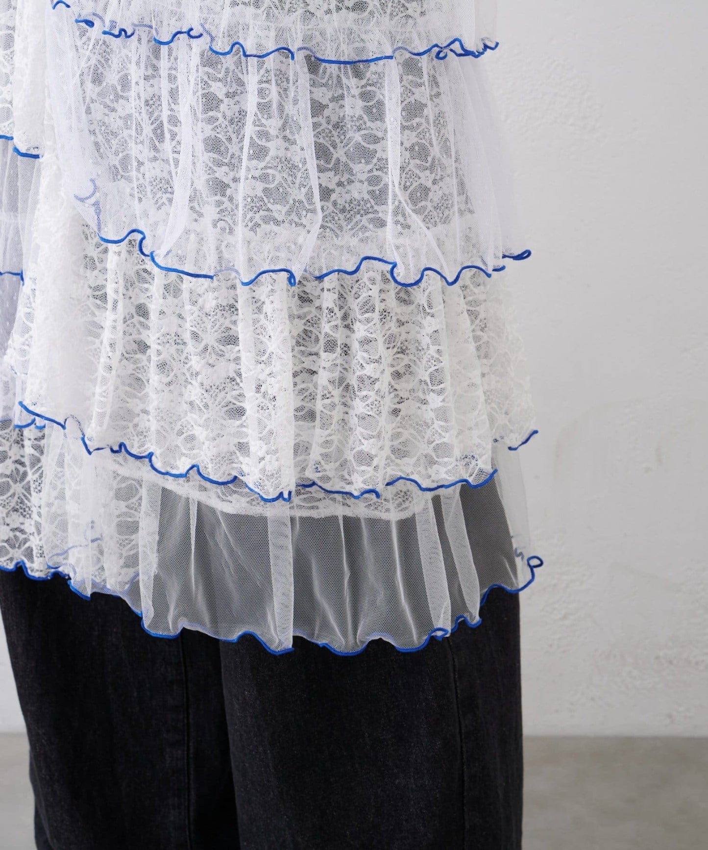 HELLO.SANFRANCISCO 2 Way Lace 拼接層層裙