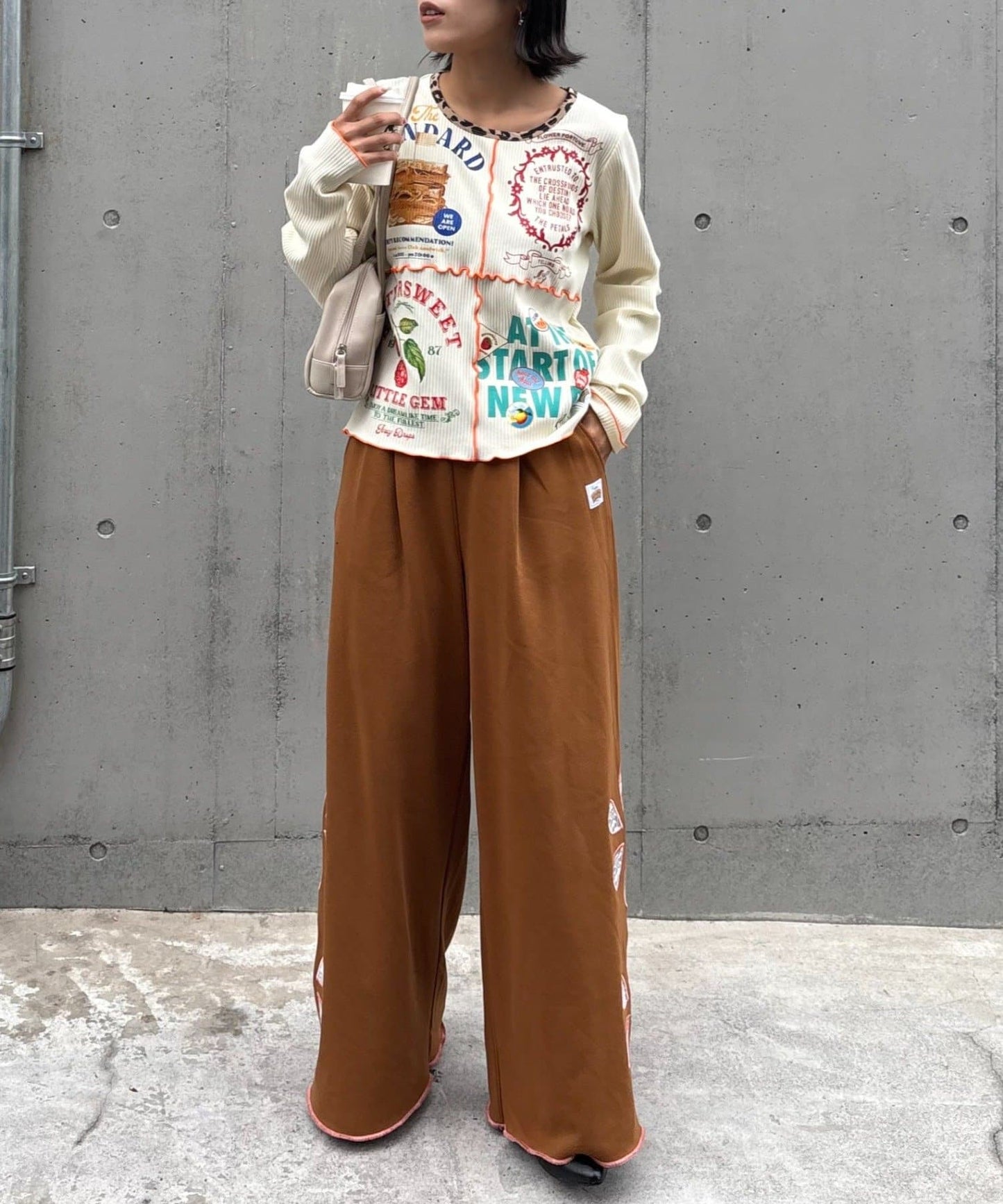 HELLO.SANFRANCISCO 花花 Wide Pants