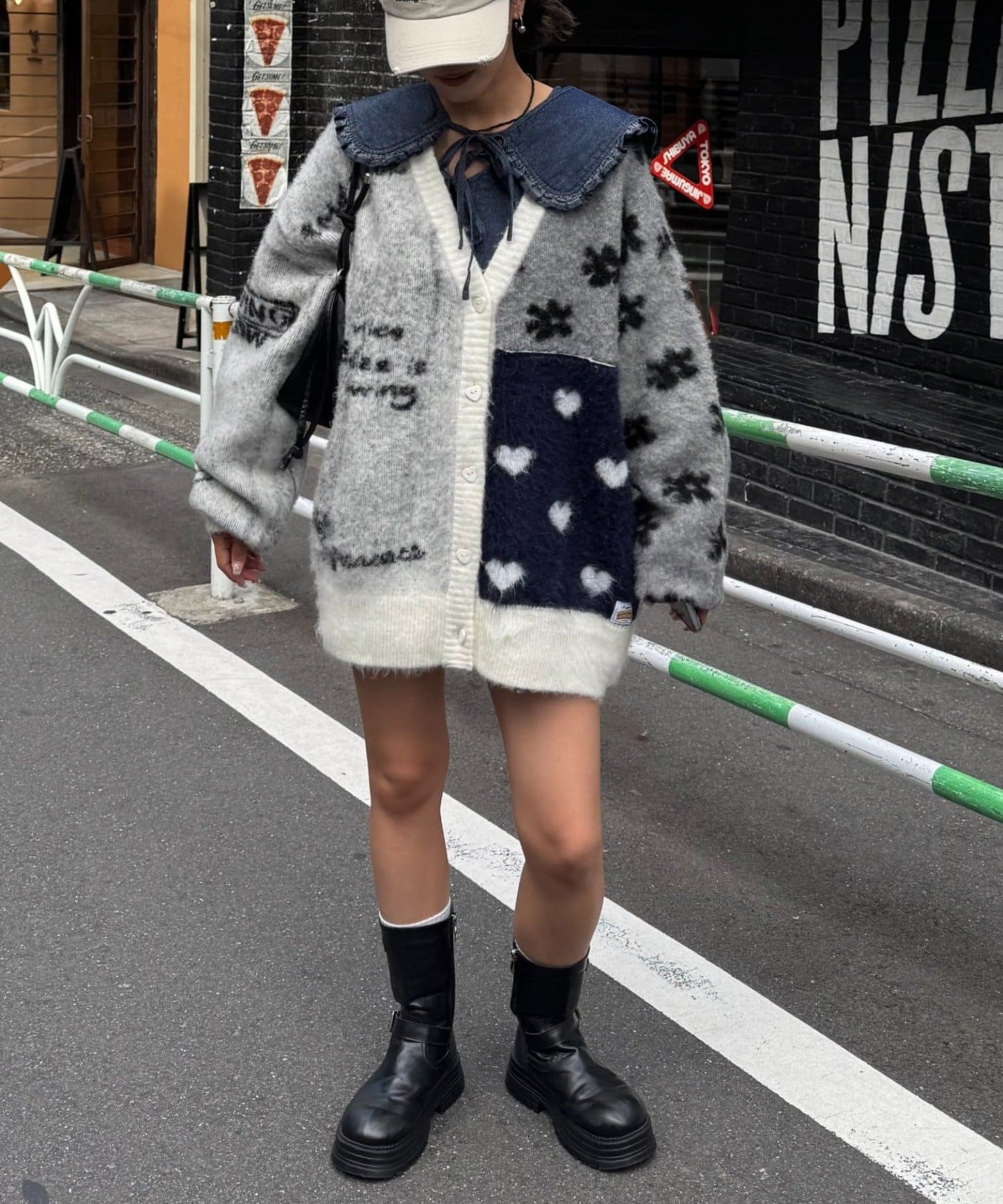 HELLO.SANFRANCISCO 花花刺繡牛仔Blouse