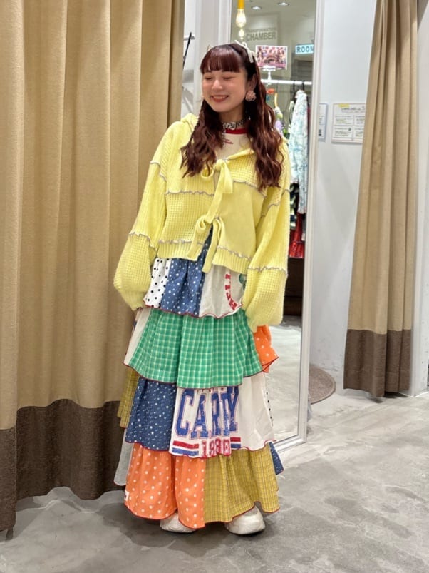 HELLO.SANFRANCISCO 拼色 mellow patchwork hoodie cardigan