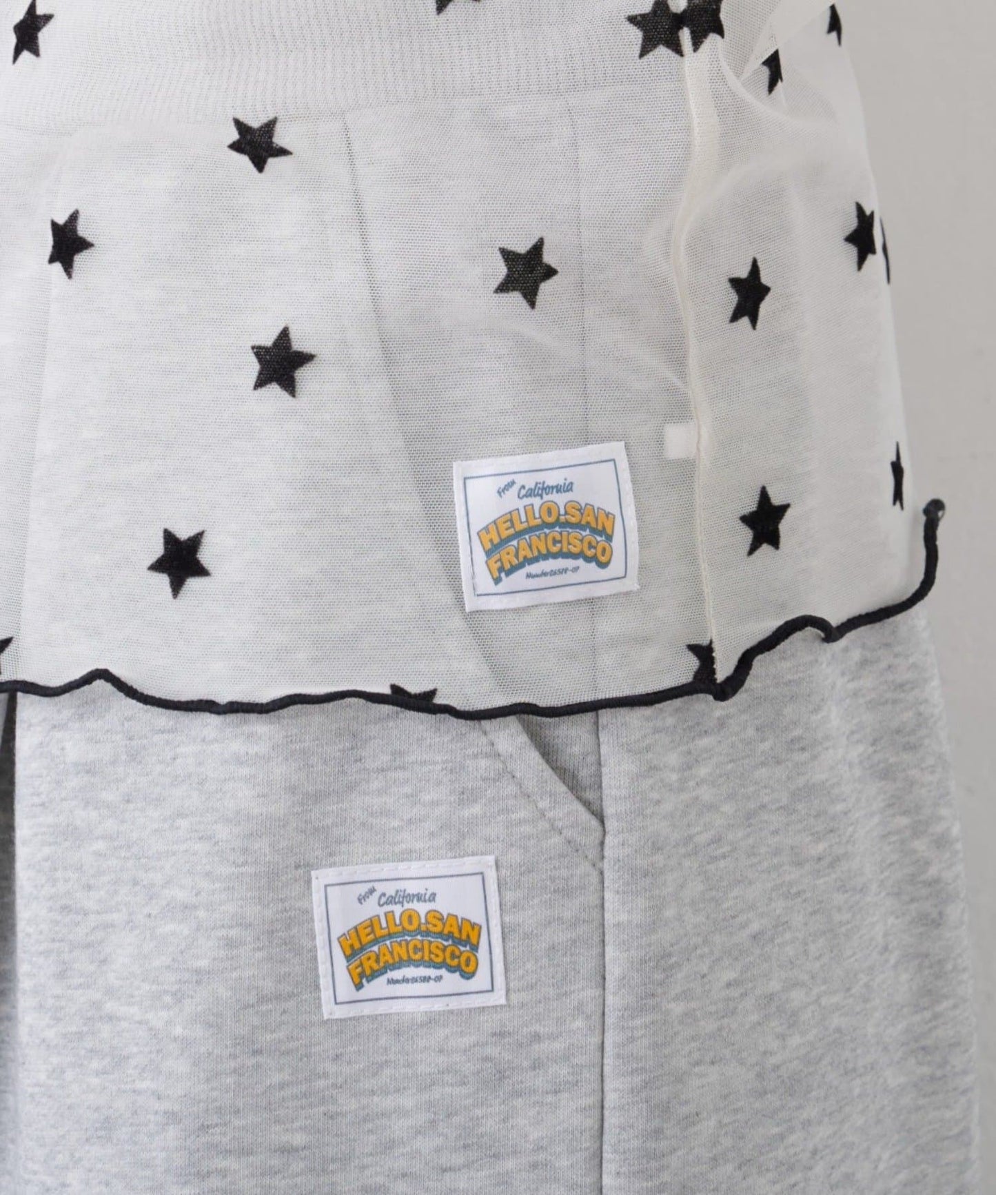 HELLO.SANFRANCISCO 星星 print sheer tops💫