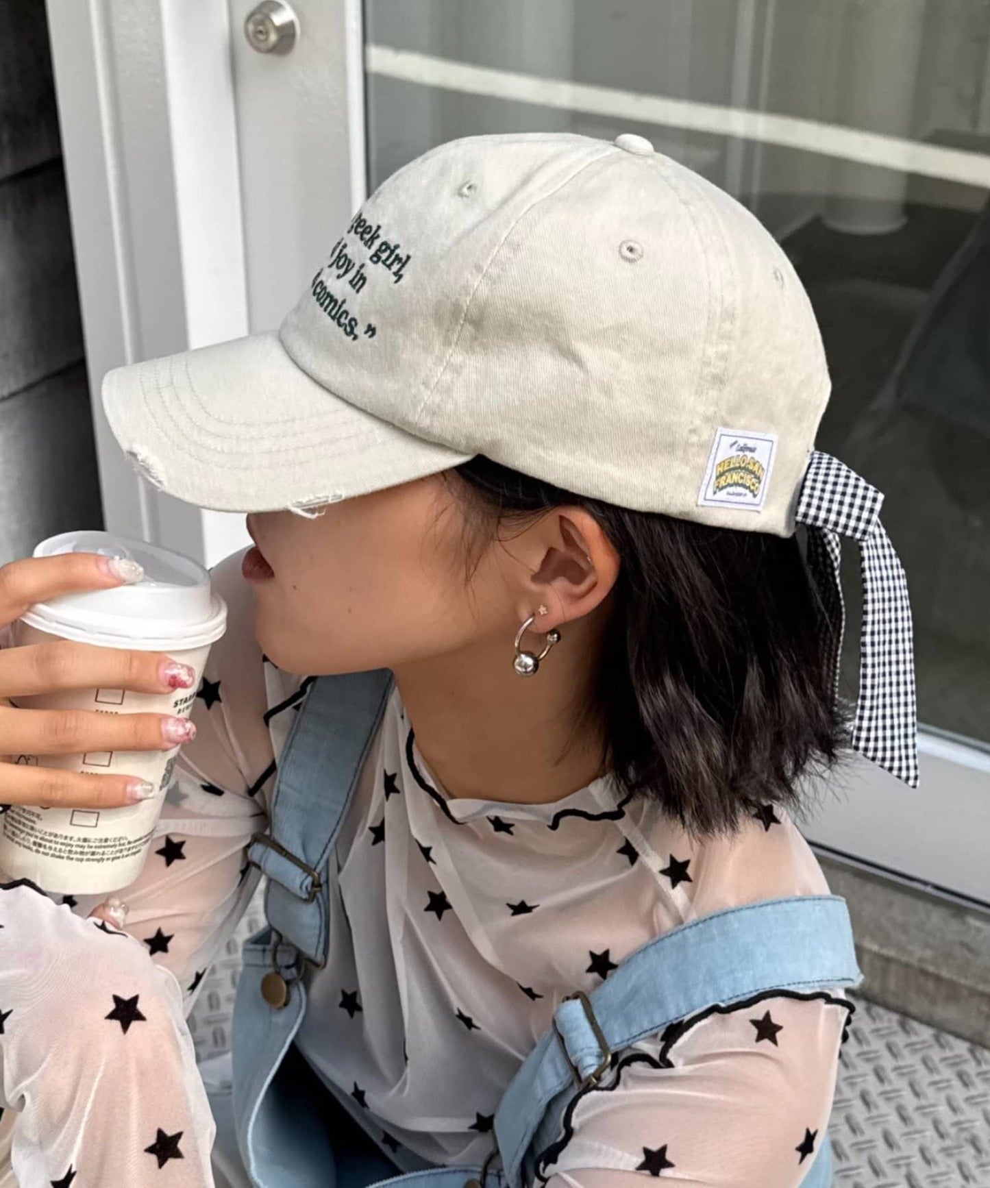 HELLO.SANFRANCISCO Ribbon cap