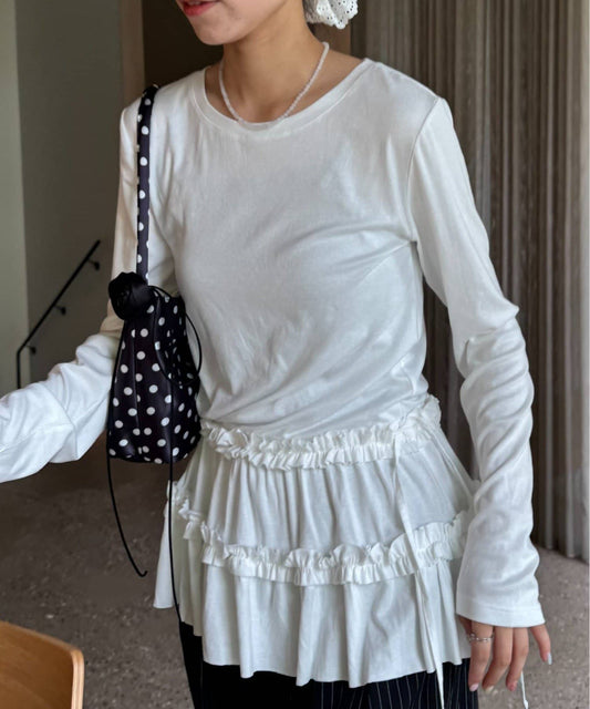 CIAOPANIC TYPY 荷葉邊 Layer 長 Tee