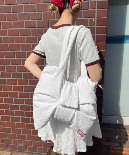 Cotton Lace Ribbon Bag