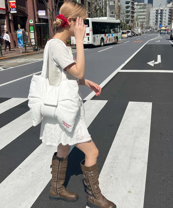 Cotton Lace Ribbon Bag