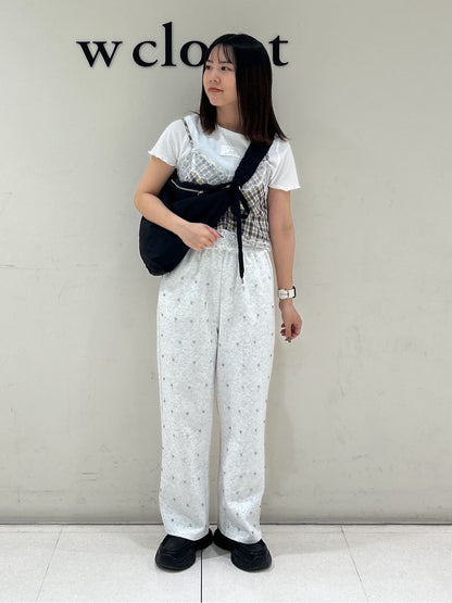 w closet 格紋Lace吊帶