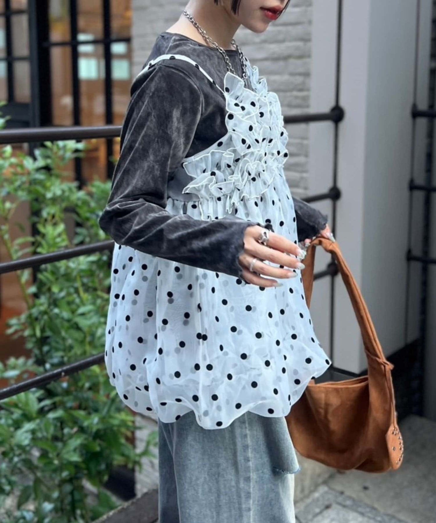 [大人氣] w closet sheer 氣球吊帶背心