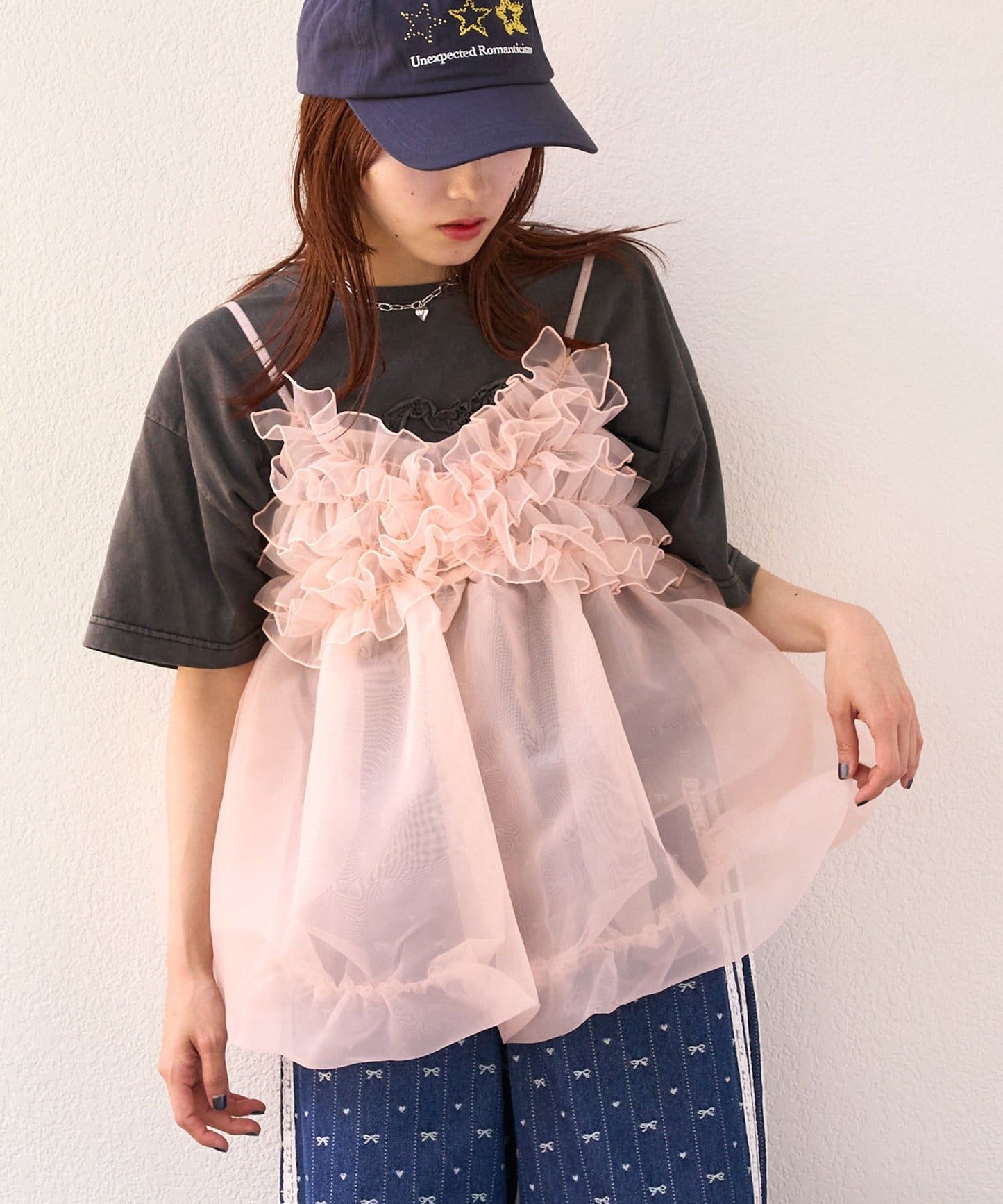 [大人氣] w closet sheer 氣球吊帶背心