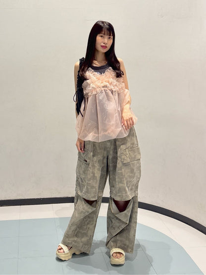 [大人氣] w closet sheer 氣球吊帶背心