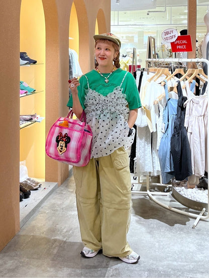 [大人氣] w closet sheer 氣球吊帶背心