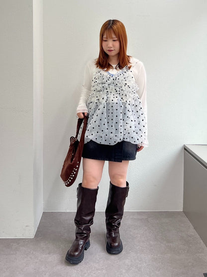 [大人氣] w closet sheer 氣球吊帶背心