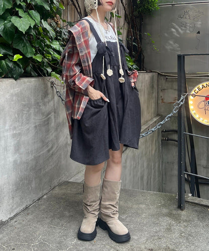 w closet Ribbon 2-way Peach Dress