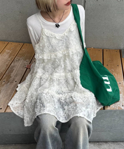 w closet 3D lace mini cami dress