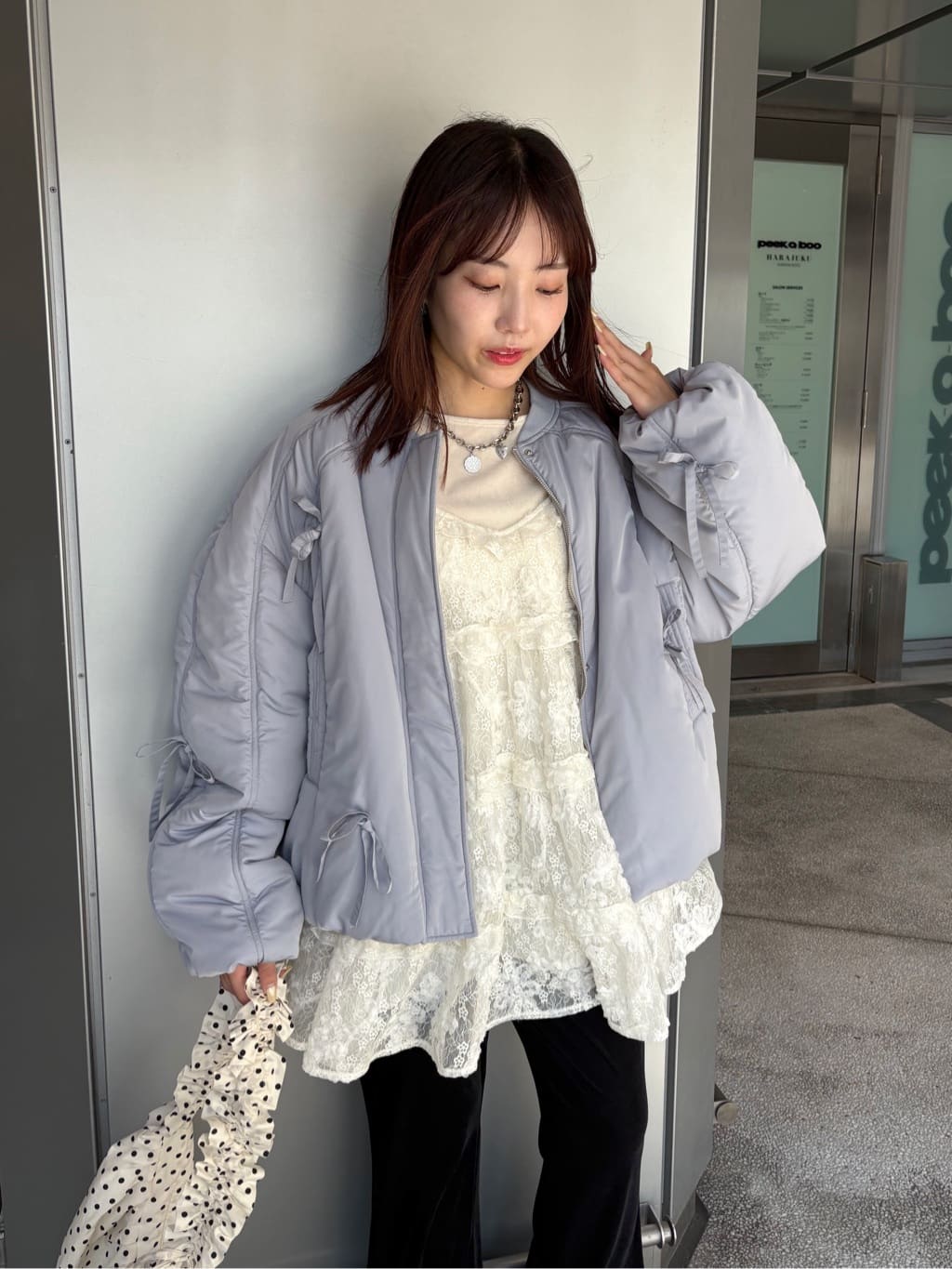 w closet 3D lace mini cami dress