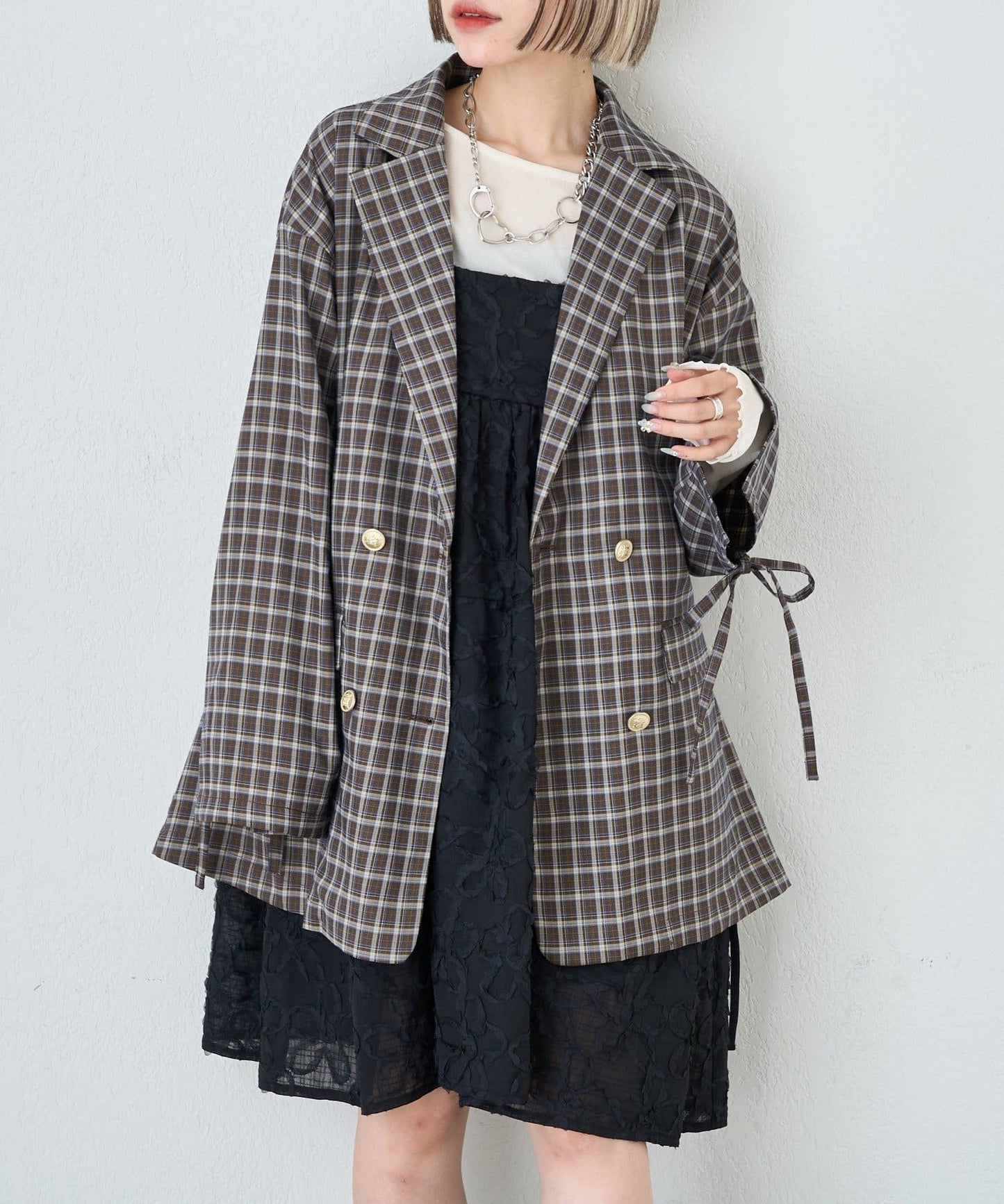 w closet Ribbon BIG tailored jacket