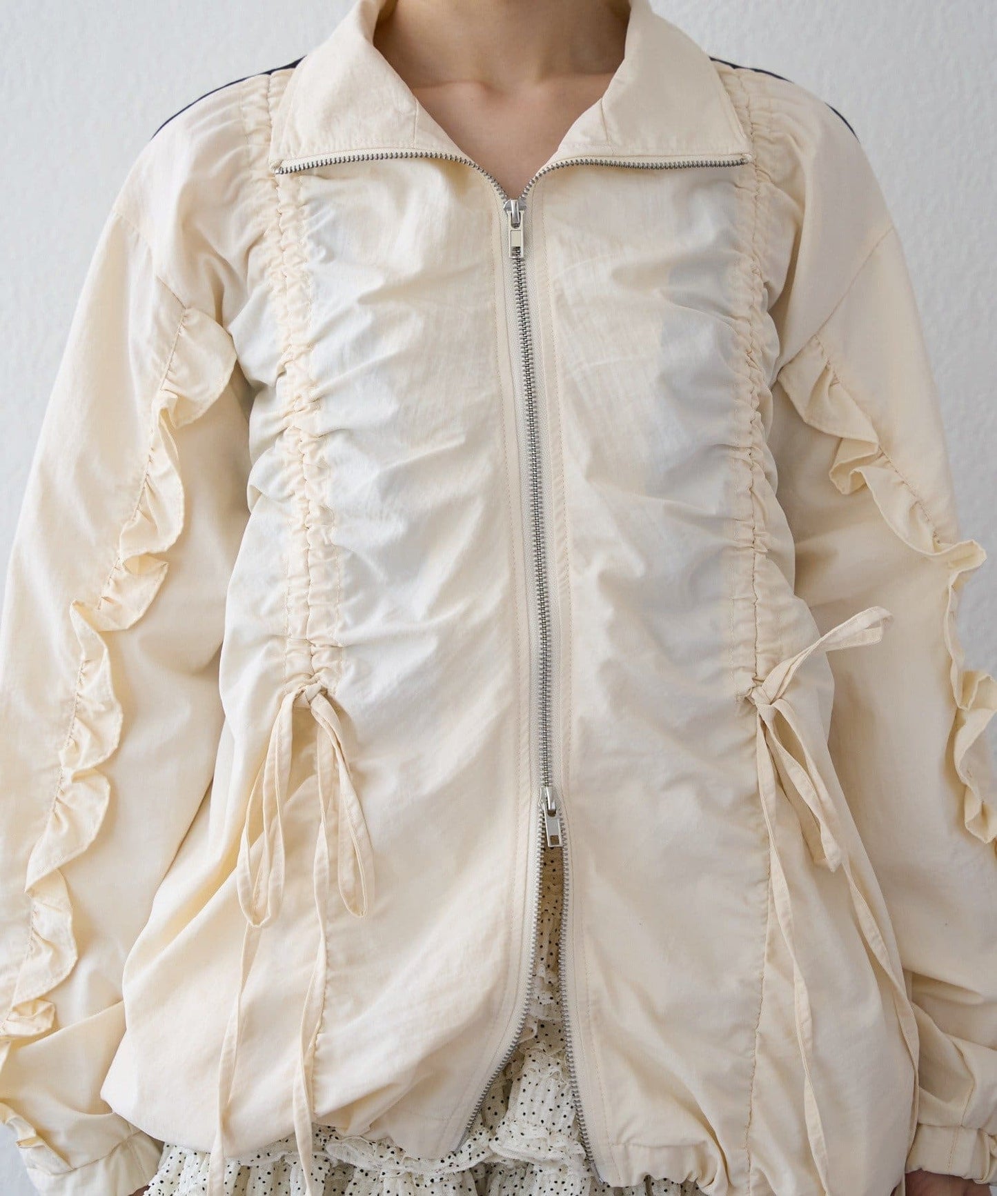 [短/長ver] w closet Ribbon Line ZIP Jacket