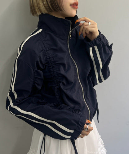 [短/長ver] w closet Ribbon Line ZIP Jacket