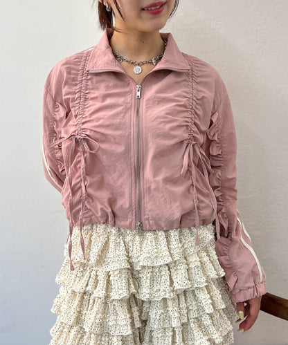 [短/長ver] w closet Ribbon Line ZIP Jacket