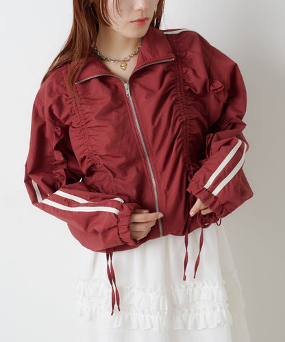 [短/長ver] w closet Ribbon Line ZIP Jacket