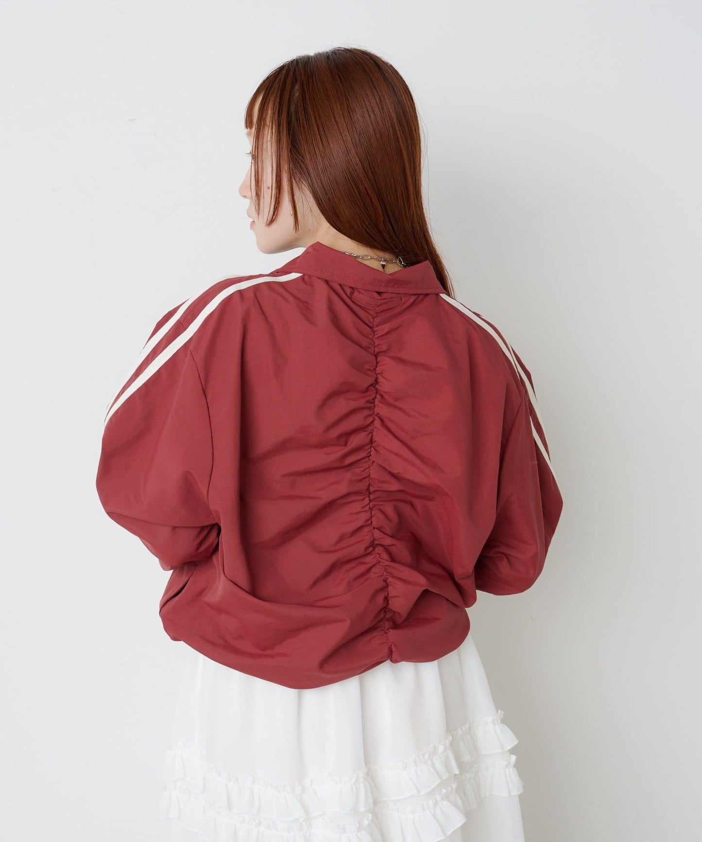 [短/長ver] w closet Ribbon Line ZIP Jacket