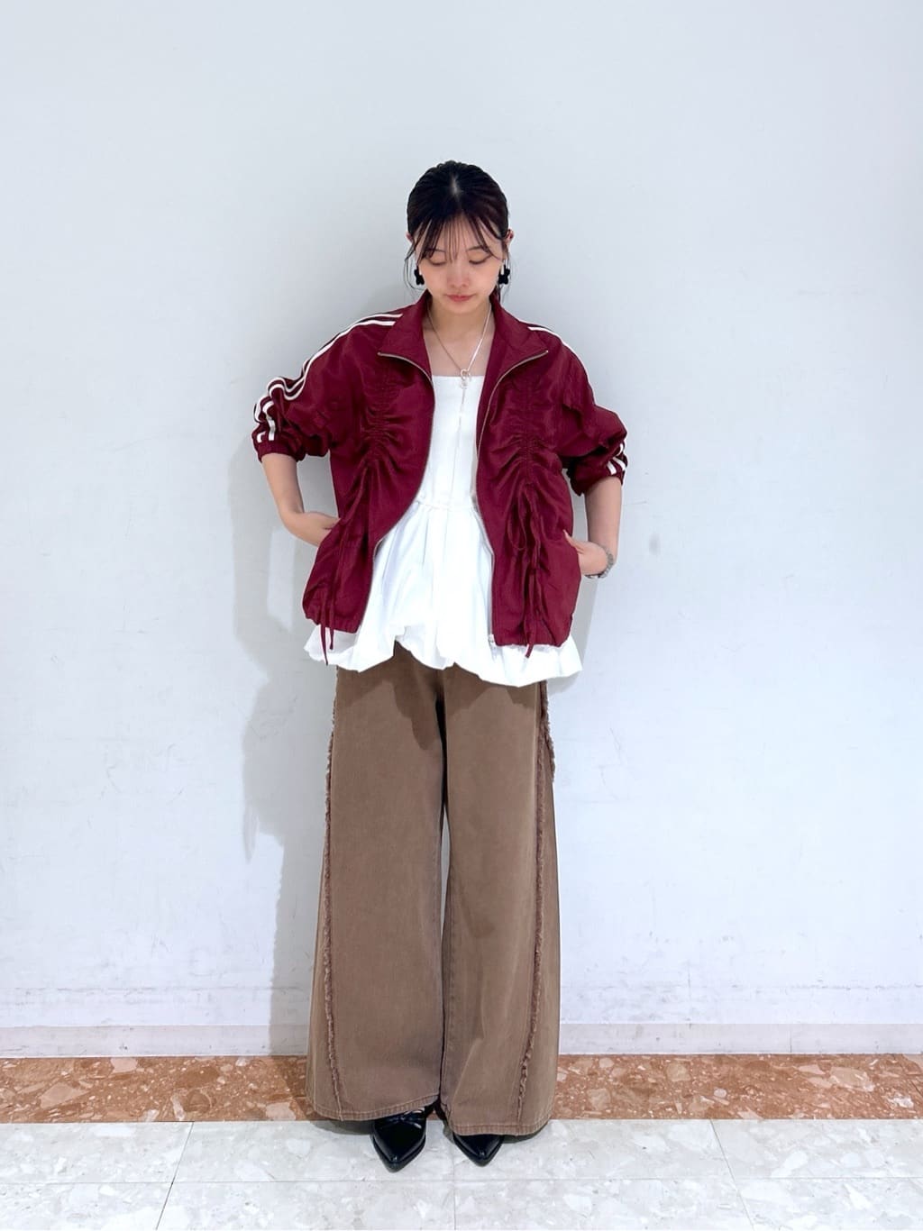 [短/長ver] w closet Ribbon Line ZIP Jacket