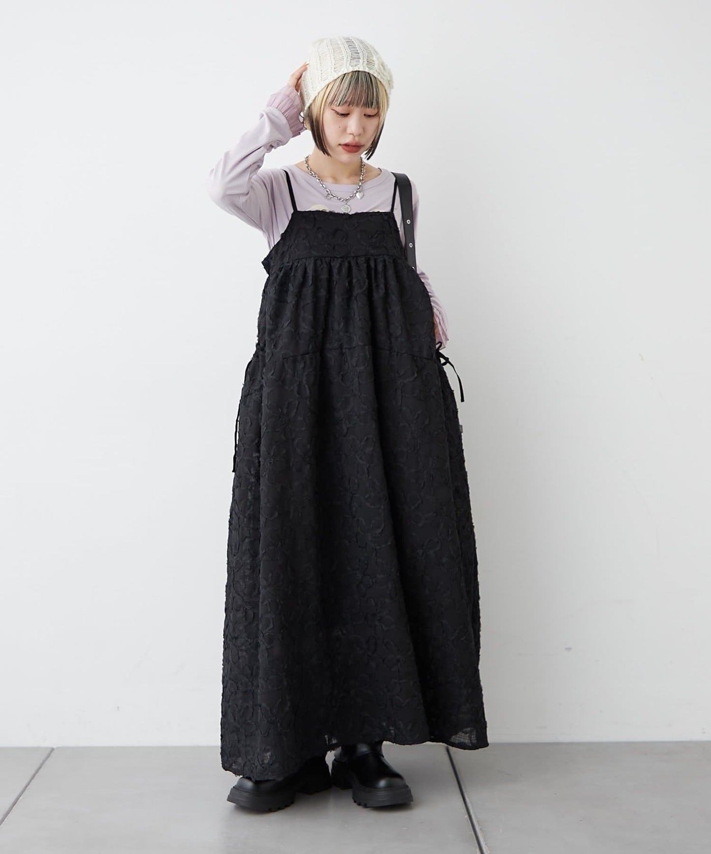 w closet 花花Lace長吊帶連身裙